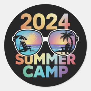 2024 Sommercamp-Ferien-Matching-Familiengruppe Runder Aufkleber