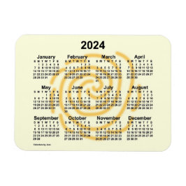 2024 Sonnentage Kalender von Janz 4x3 Magnet