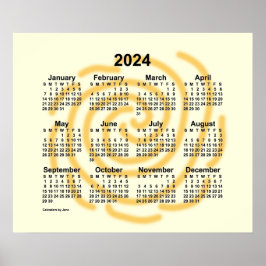 2024 Sonnentage Kalender von Janz Poster
