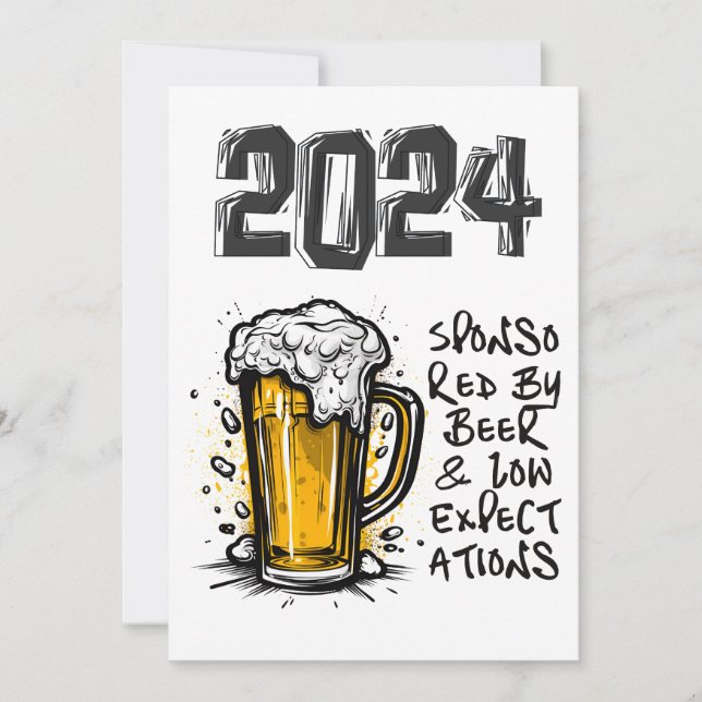 2024 Sponsored by Beer & Low erwartet Einladung (Vorderseite)