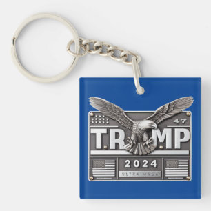 2024 TRUMP 47 mit einem Adler Schlüsselanhänger