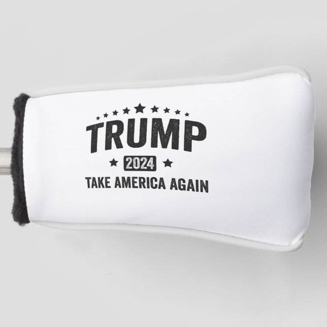 2024 Trump Amerika wieder zum Patriotischen Amerik Golf Headcover (Vorderseite)