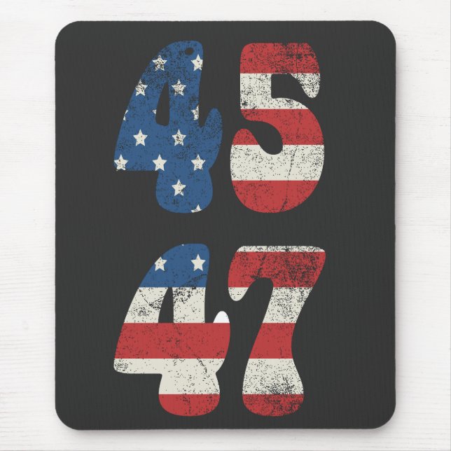 2024 Trump Amerika wieder zum Patriotischen Amerik Mousepad (Vorne)