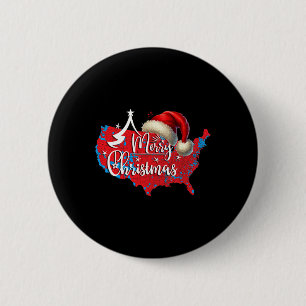 2024 Trump Gewinner Wahlen Red Electoral Map Merry Button