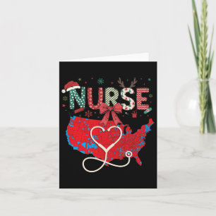 2024 Trump gewinnt Rote Wahlkarte Nurse Karte
