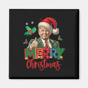 2024 Trump gewinnt Wahl Frohe Weihnachten Funny T Magnet