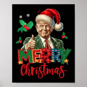 2024 Trump gewinnt Wahl Frohe Weihnachten Funny T Poster
