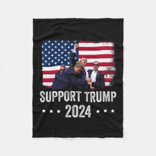 2024 - Trump unterstützen - für Amerika beten Fleecedecke