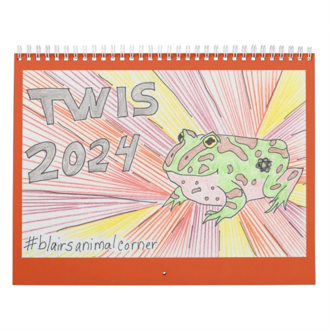 2024 TWIS #blairsanimalcorner Calendar Kalender (Titelbild)