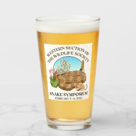 2024 TWS West Snake Symposium Pint Glass Glas