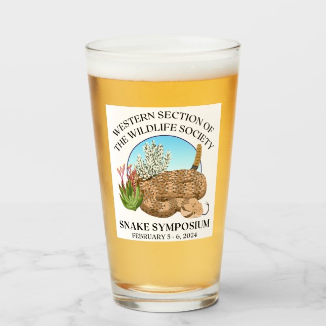 2024 TWS West Snake Symposium Pint Glass Glas (Vorne (Gefüllt))