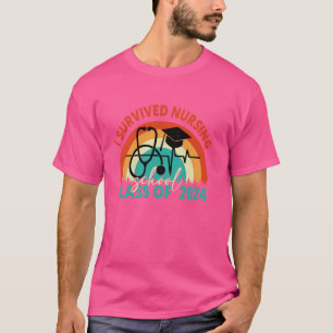 2024 überlebte ich die Nurse Grad-Klasse T-Shirt