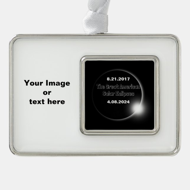 2024 und 2017 verdoppelt Rahmen-Ornament silber (Vorderseite)