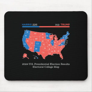 2024 Uni der Ergebnisse der Präsidentschaftswahlen Mousepad