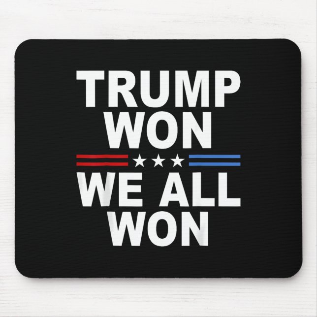 2024 US-Flagge Trump gewann Mousepad (Vorne)