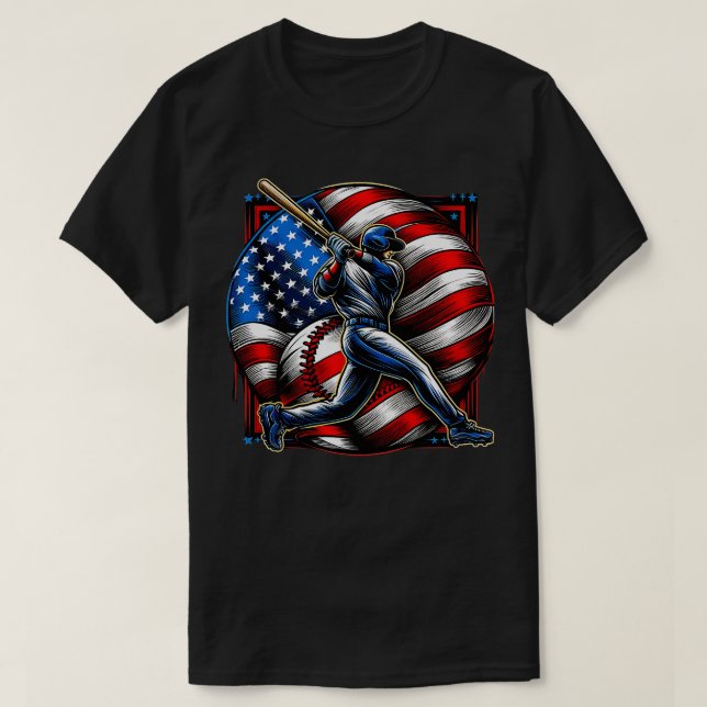 2024 USA BESBALL in USA 4. JULI 2 T-Shirt (Design vorne)