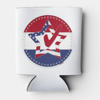 2024 USA Flag Star Check Mark Dosenkühler