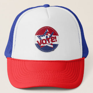 2024 USA Flag VOTE Star Check Mark Truckerkappe
