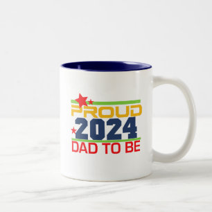 2024 Vater für einen neuen Papa Zweifarbige Tasse