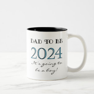 2024 Vater zu sein von Junge New Dad Tasse