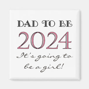 2024 Vater zum Girl New Dad Magnet