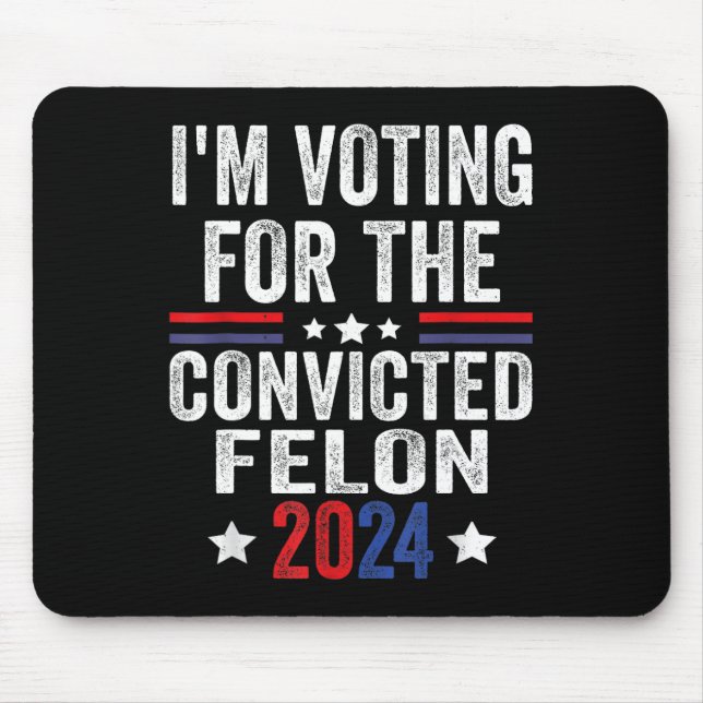 2024 Verurteilter Felon23 Mousepad (Vorne)