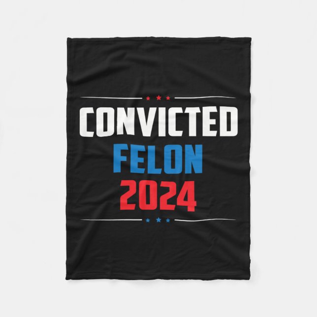 2024 Verurteilter Felon24 Fleecedecke (Vorderseite)