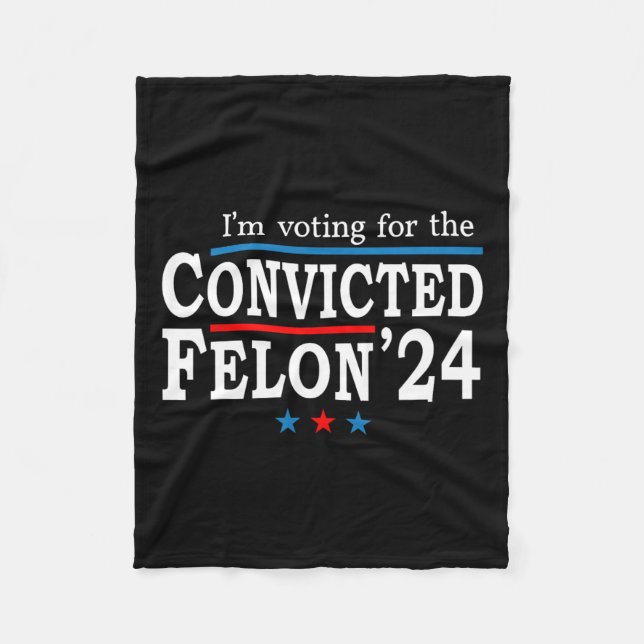 2024 Verurteilter Felon26 Fleecedecke (Vorderseite)