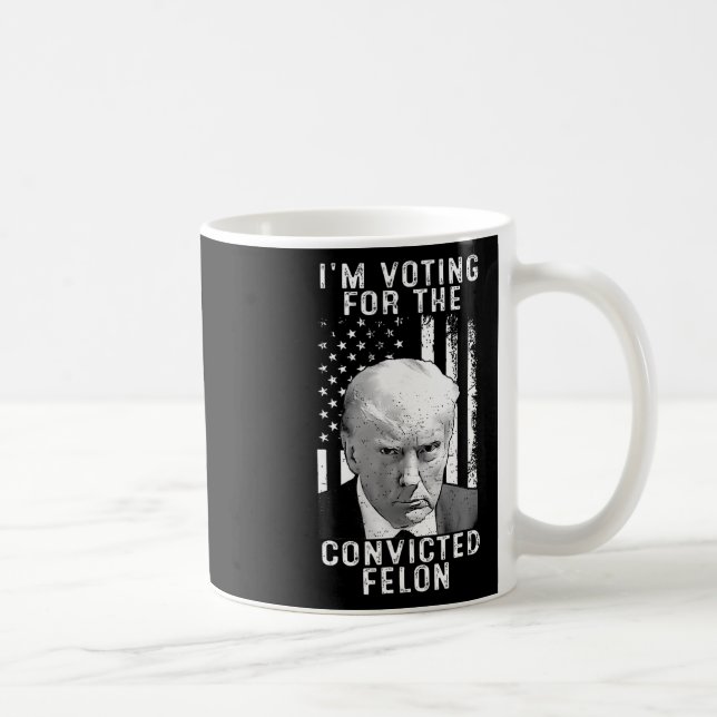 2024 Verurteilter Felon27 Kaffeetasse (Rechts)