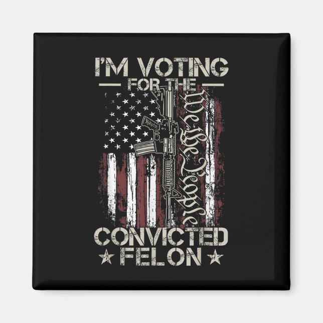 2024 Verurteilter Felon31 Magnet (Vorne)