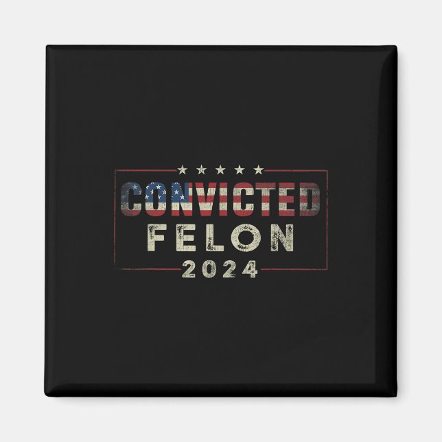 2024 Verurteilter Felon37 Magnet (Vorne)