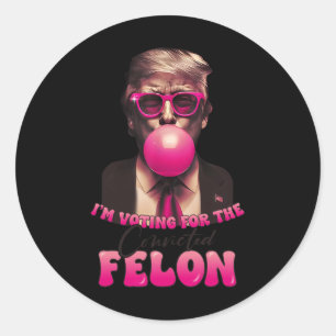 2024 Verurteilter Felon8 Runder Aufkleber