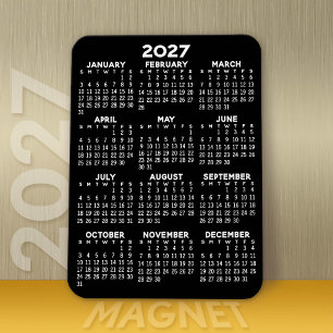 2024 Volljahreskalender - Basic Minimal Magnet