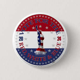 2024 Wählen Sie für die Rot Weiß Blau Statue of Li Button