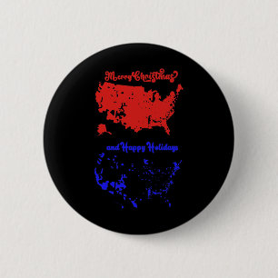 2024 Wahlplan frohe Weihnachten Trump Landslide Button