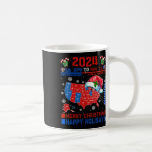 2024 Wahlplan frohe Weihnachten Trump Landslide Kaffeetasse