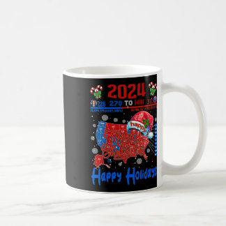 2024 Wahlplan frohe Weihnachten Trump Landslide Kaffeetasse