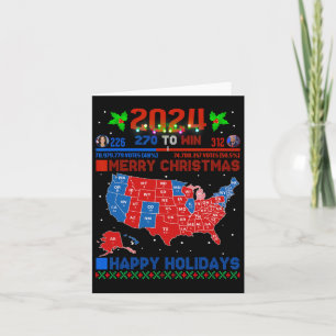 2024 Wahlplan frohe Weihnachten Trump Landslide Karte