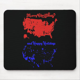 2024 Wahlplan frohe Weihnachten Trump Landslide Mousepad