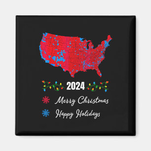2024 Wahlplan frohe Weihnachten Trump New Presi Magnet
