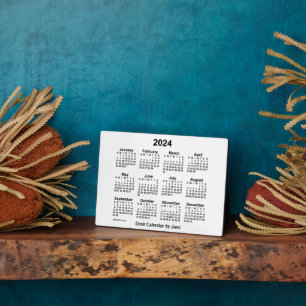2024 Weißbuch-Kalender von Janz 12x18 Fotoplatte