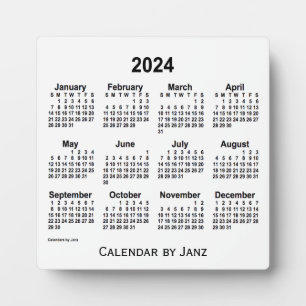 2024 Weißbuch-Kalender von Janz Fotoplatte