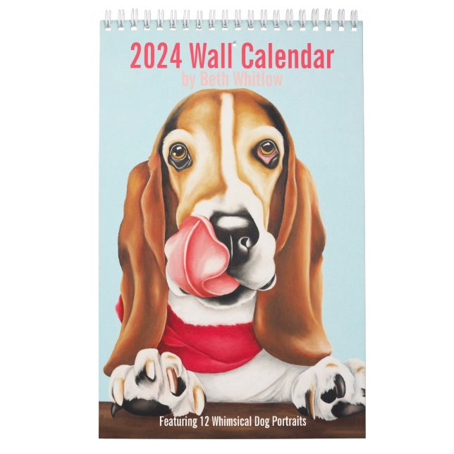 2024 Whimsical Dog Calendar - klein Kalender (Titelbild)