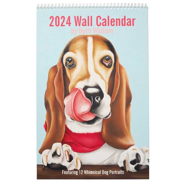 2024 Whimsical Dog Calendar - Large Kalender (Titelbild)
