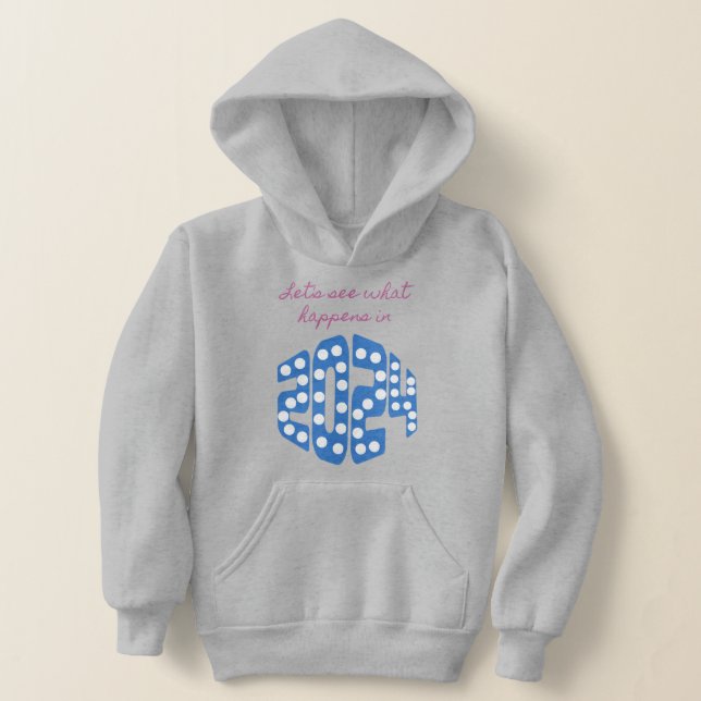 2024 ziehen über Mädchenjunge Hoodie (Ablage )