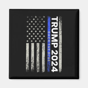 2024 Zurück The Blue Thin Blue Line Police America Magnet
