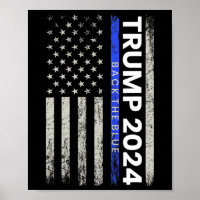 2024 Zurück The Blue Thin Blue Line Police America