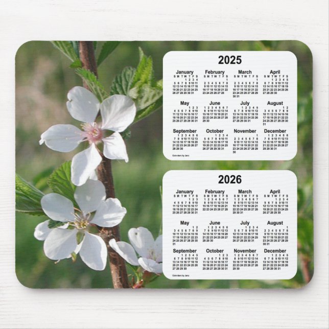 2025-2026 Dogwood 2 Year Calendar by Janz Mousepad (Vorne)