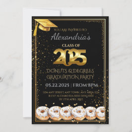 2025 Abschluss "Donuts and Degrees" Einladung