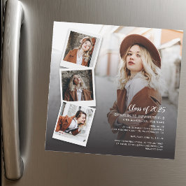 2025 Abschluss Grad Fotos Open House Custom Magneteinladung